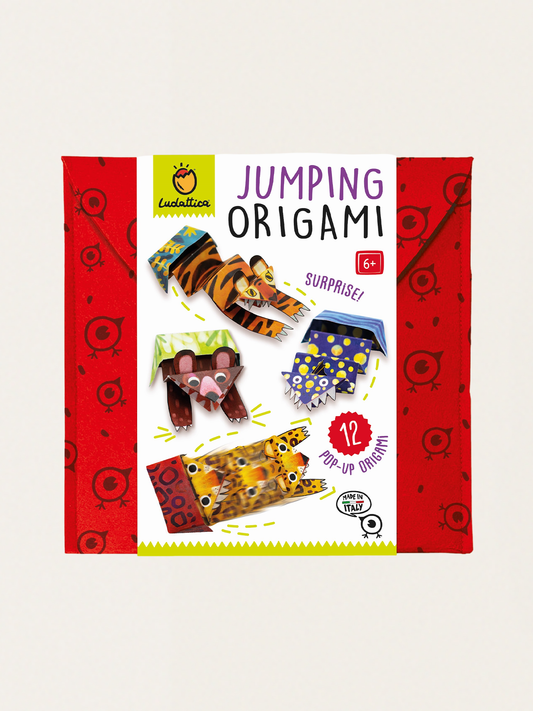 Einfaches Origami-Überraschungs-Bastelset – Springende Tiere