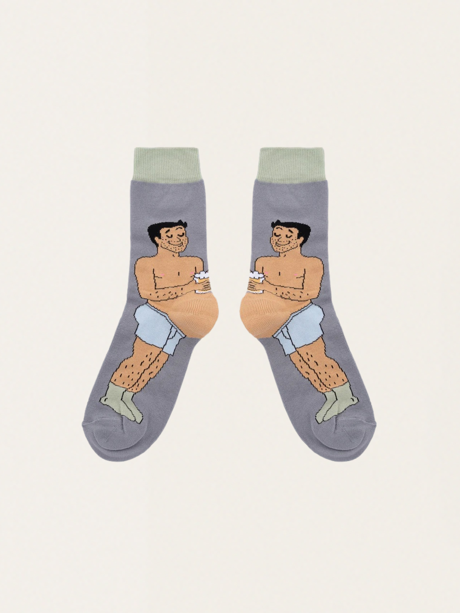 Men's Beer Belly Socks - Black