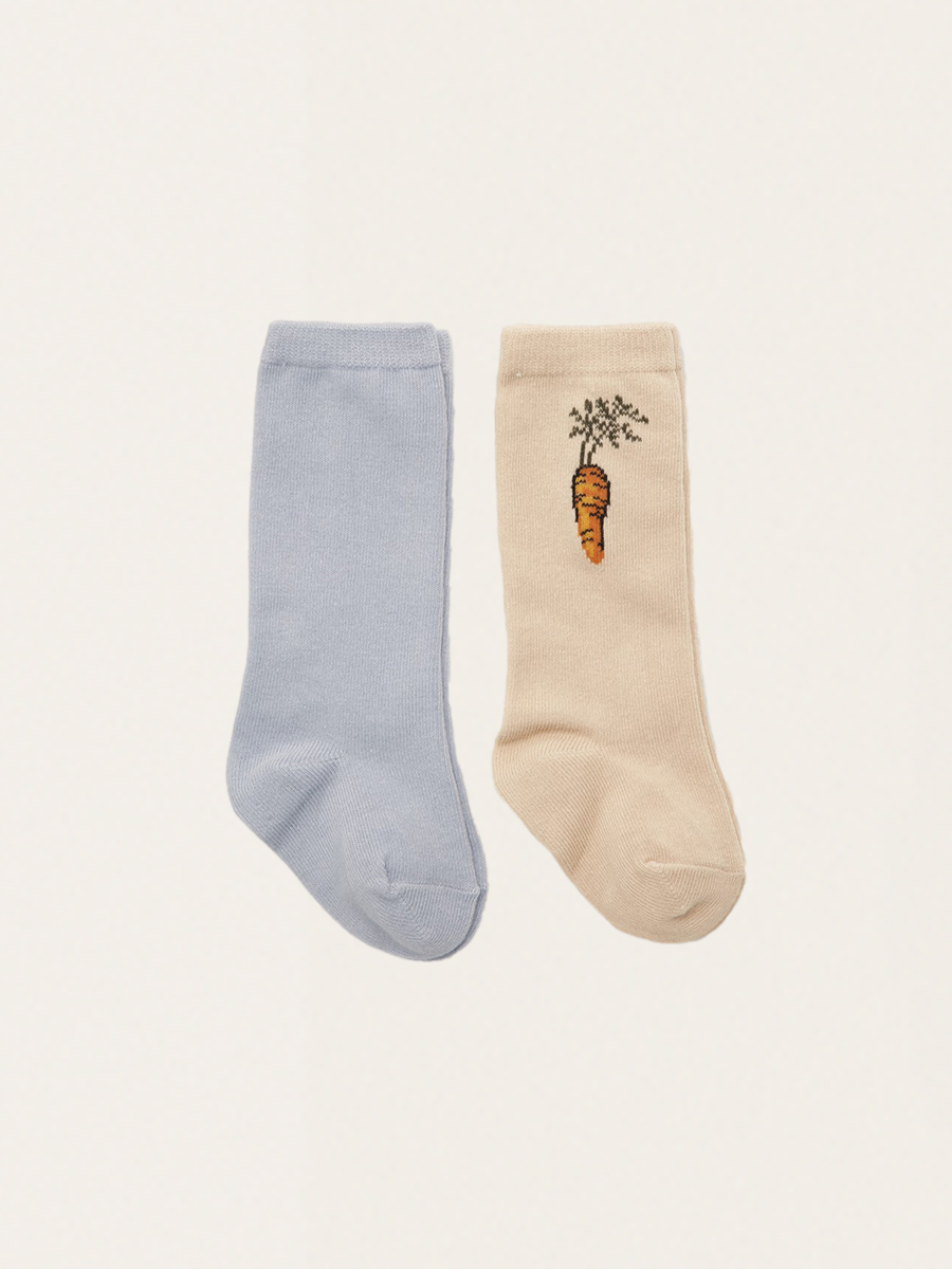 Zestaw dwóch par skarpetek Jacquard Knee Socks