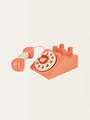 Drewniany telefon stacjonarny