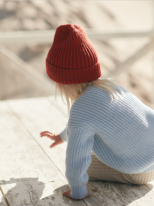 Chunky merino wool hat