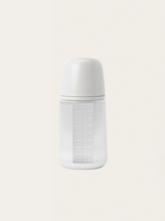 SX PRO Silikonflasche, mittlerer Durchfluss, 240 ml, transparent
