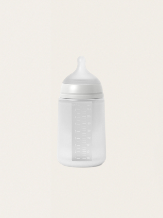 SX PRO Silikonflasche, mittlerer Durchfluss, 240 ml, transparent
