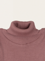 Prążkowany golfik z wełny merino Winter Blush